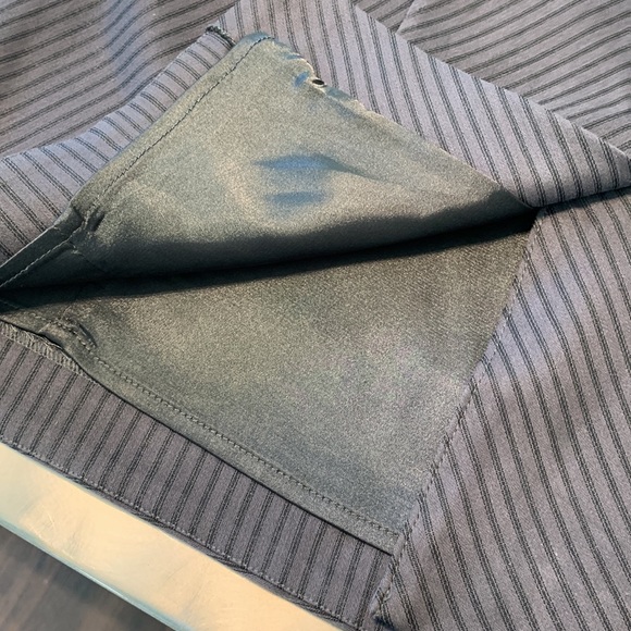 Vintage DS Lab Pinstripe Bias Cut Pencil Skirt Size 8 - Picture 6 of 10